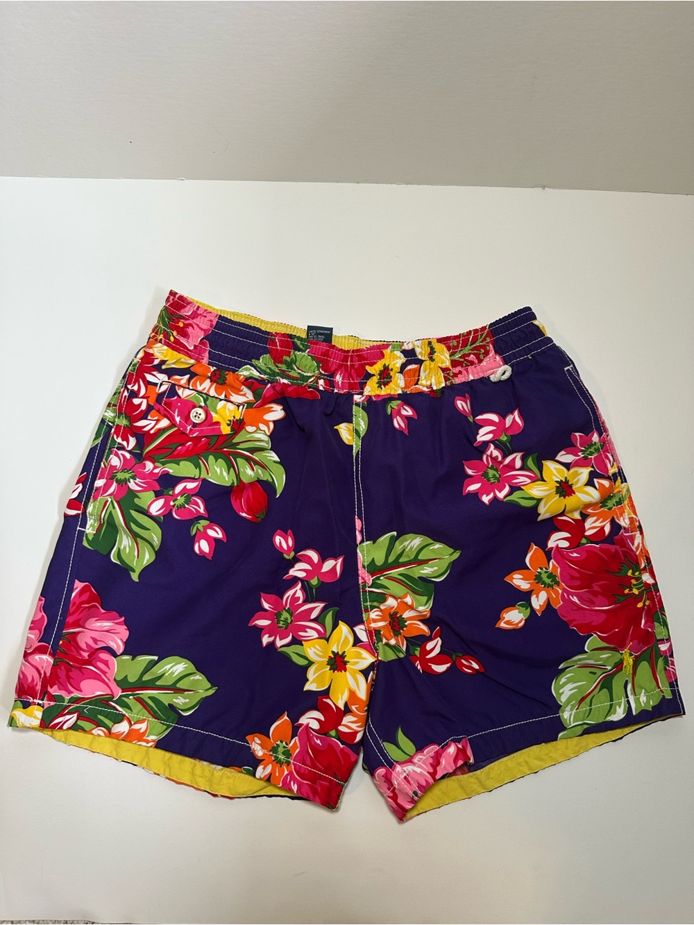 Polo Ralph Lauren Men's Purple Floral Swim Trunks